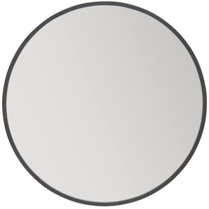 Mid.you Wandspiegel, Schwarz, Metall, Glas, Holzwerkstoff, rund, 100x100x1.5 cm, Spiegel, Wandspiegel