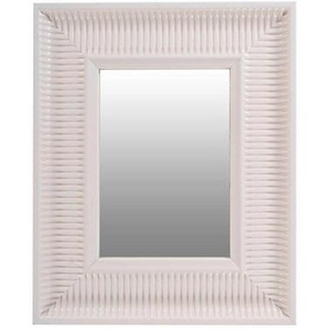 Mid.you Wandspiegel, Weiß, Kunststoff, Glas, 40x49x3 cm, Spiegel, Wandspiegel