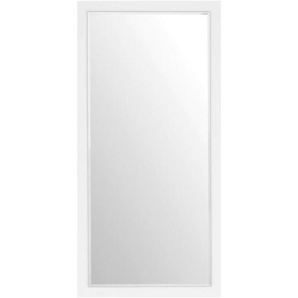 Mid.you Wandspiegel, Weiß, Weiß Hochglanz, Glas, Holzwerkstoff, rechteckig, 51x106x2 cm, Spiegel, Wandspiegel