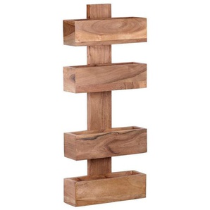 Mid.you Zeitungsständer , Akazie , Holz , Akazie , massiv , 30x72x10 cm , Ordnen & Aufbewahren, Zeitungsständer