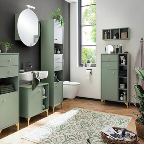 Midischrank Ando 60 cm 60 x 114 x 33cm Grün