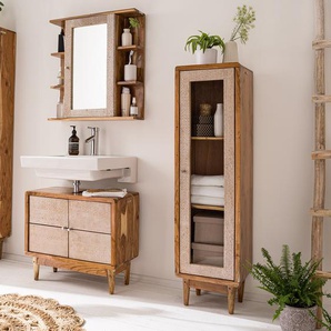 Midischrank 38 x 137 x 30cm Braun