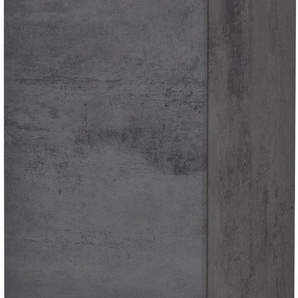 Midischrank HELD MÖBEL Windau Schränke Gr. B/H/T: 30 cm x 130 cm x 35 cm, 2 St., grau (o x id stone) Bad-Midischrank Badmöbelserien 30 cm breit