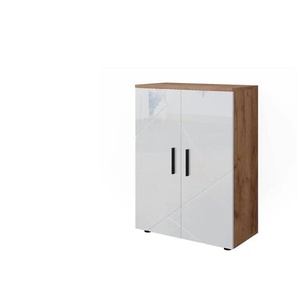 Midischrank - holzfarben - Materialmix - 60 cm - 81 cm | Möbel Kraft