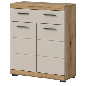 Midischrank - holzfarben - Materialmix - 74 cm - 88 cm | Möbel Kraft