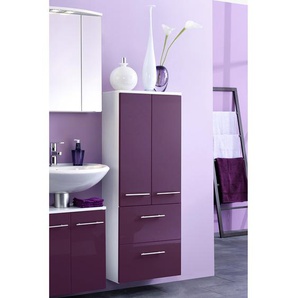 Midischrank 50cm Violett/Hochglanz Lila