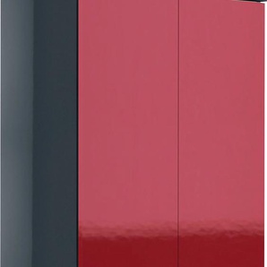 Midischrank MARLIN 3040 Schränke Gr. B/H/T: 60 cm x 148,8 cm x 35 cm, 2 St., rot Bad-Midischrank Badmöbelserien Breite 60 cm