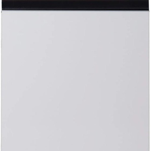 Midischrank MARLIN 3510clarus Schränke Gr. B/H/T: 40 cm x 91 cm x 35 cm, Türanschlag links, 1 St., schwarz-weiß (weiß supermatt, schwarz supermatt) Bad-Midischränke 40 cm breit, Soft-Close-Funktion, vormontierter Badschrank, Badmöbel