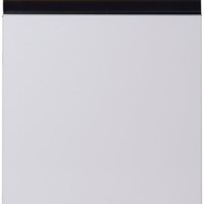Midischrank MARLIN 3510clarus Schränke Gr. B/H/T: 40 cm x 91 cm x 35 cm, Türanschlag rechts, 1 St., schwarz-weiß (weiß supermatt, schwarz supermatt) Bad-Midischränke 40 cm breit, Soft-Close-Funktion, vormontierter Badschrank, Badmöbel
