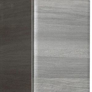 Midischrank PELIPAL Quickset 328 Schränke Gr. B/H/T: 30 cm x 141 cm x 33 cm, 2 St., grau (graphit struktur, graphit struktur) Bad-Midischränke Midischrank Hochschrank Schränke Breite 30 cm, Metallgriffe, Türdämpfer, Glaseinlegeböden