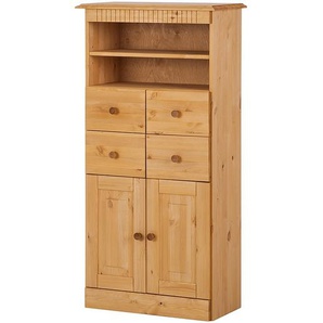 Midischrank 60 x 120 x 30cm Braun