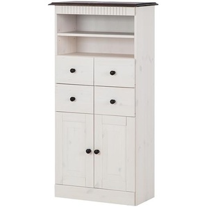 Midischrank 60 x 120 x 30cm Weiß