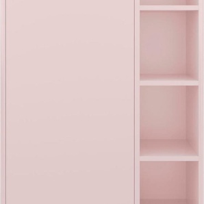 Midischrank TOM TAILOR HOME COLOR BATH Schränke Gr. B/H/T: 65 cm x 118 cm x 33 cm, 1 St., rosa (rose) Badmöbelserien mit 1 Tür, Füßen in Eiche geölt, Breite 65 cm