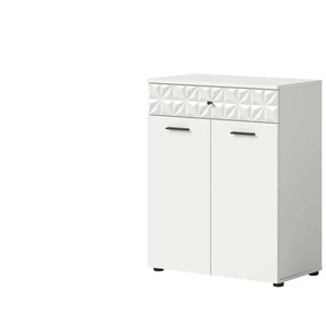 Midischrank - weiß - Materialmix - 60 cm - 54 cm | Möbel Kraft
