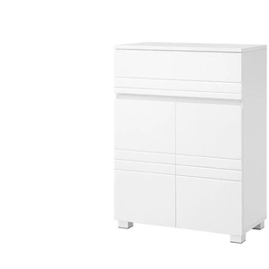 Midischrank - weiß - Materialmix - 60 cm - 80 cm | Möbel Kraft