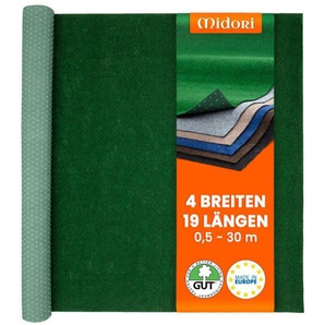 Midori - Rasenteppich 133 x 800 cm Grün mit Noppen Kunstrasen Teppich Balkon Terrasse Outdoor