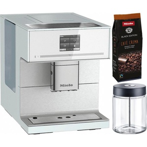 MIELE Kaffeevollautomat CM7350 CoffeePassion, inkl. Milchgefäß, Kaffeekannenfunktion Kaffeevollautomaten weiß (brillantweiß) Kaffeevollautomat