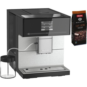 MIELE Kaffeevollautomat CM7350 CoffeePassion, inkl. Milchgefäß, Kaffeekannenfunktion Kaffeevollautomaten schwarz (obsidianschwarz) Kaffeevollautomat