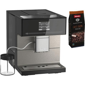 MIELE Kaffeevollautomat CM7550 CoffeePassion, inkl. Milchgefäß, Kaffeekannenfunktion Kaffeevollautomaten schwarz (obsidianschwarz) Kaffeevollautomat Bestseller