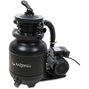 Miganeo Sandfilteranlage Dynamic 6500 Speed Clean schwarz 4,5 m³/h Leistung