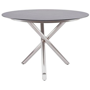 Mikado Tisch Platte HPL grau Ø110 cm