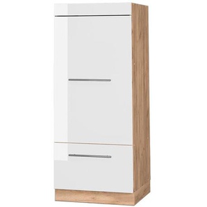 Mikrowellenschrank Fame-Line, Weiß Hochglanz, 60 cm Vicco