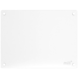 Mill , Weiß , Glas , 50.7x38.4x7.8 cm , Freizeit, Heizen & Kühlen, Heizstrahler