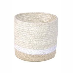 Mini Aufbewahrungskorb, Tricolor, in ivory, 15 x 15 cm, von Lorena Canals