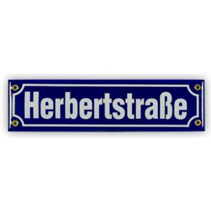 Mini-Straßenschild Herbertstraße