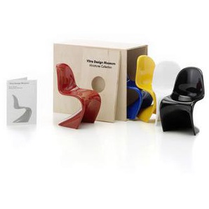 Miniatur Panton Chairs plastikmaterial bunt / Panton (1959 / 1960) - 5er Set - Vitra - Bunt