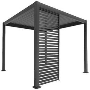 Mirador Seitenwand für 3m Pergola Classic und Deluxe, anthrazit - Sichtschutz Lamellenelement - Sorara / Green Spirit