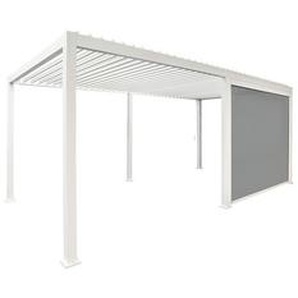 Mirador Sonnenrollo für 3m Pergola - Sichtschutz und Windschutz Rollo, weiß, für Classic und Deluxe - Sorara / Green Spirit
