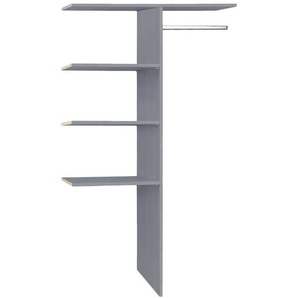 Mittelwandeinteilung Glauzig 87cm Grau/Grau Spanplatte, foliert