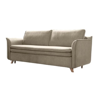 Miuform Einzelsofa mit Schlaffunktion Charming Charlie ¦ beige ¦ Maße (cm): B: 225 H: 85