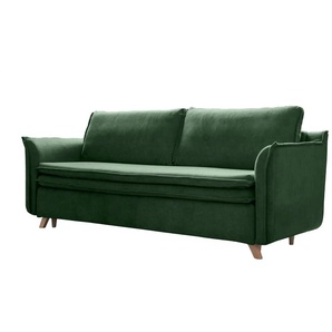 Miuform Einzelsofa mit Schlaffunktion Charming Charlie ¦ grün ¦ Maße (cm): B: 225 H: 85