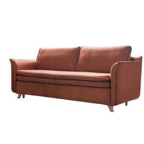 Miuform 3-Sitzer Sofa mit Bettfunktion  Charming Charlie ¦ rot ¦ Maße (cm): B: 225 H: 85