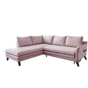 Miuform Ecksofa mit Schlaffunktion Charming Charlie ¦ rosa/pink ¦ Maße (cm): B: 234 H: 90