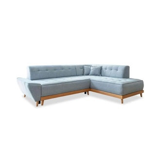 Miuform Ecksofa mit Schlaffunktion Dazzling Daisy ¦ blau ¦ Maße (cm): B: 253 H: 77
