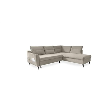 Miuform Ecksofa mit Schlaffunktion Stylish Stan ¦ beige ¦ Maße (cm): B: 228 H: 90