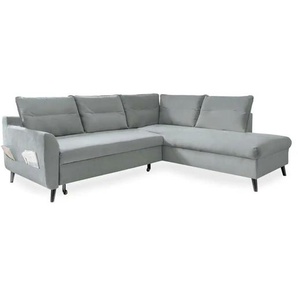 Miuform Ecksofa mit Schlaffunktion Stylish Stan ¦ blau ¦ Maße (cm): B: 228 H: 90