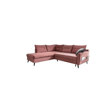 Miuform Ecksofa mit Schlaffunktion Stylish Stan ¦ rosa/pink ¦ Maße (cm): B: 228 H: 90
