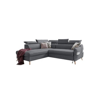 Miuform Ecksofa mit Schlaffunktion Sweet Harmony - grau - Materialmix - 253 cm - 95 cm | Möbel Kraft
