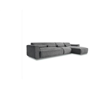 Miuform Ecksofa modular Flex Felix ¦ grau ¦ Maße (cm): B: 340 H: 70