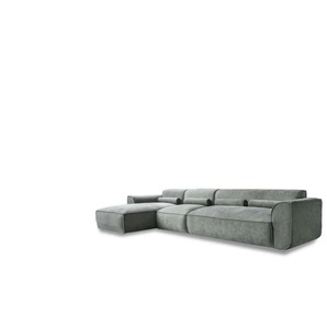 Miuform Ecksofa modular Flex Felix ¦ grün ¦ Maße (cm): B: 340 H: 70