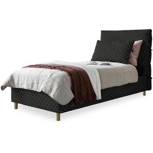 Miuform Polsterbett gemustert Sleepy Luna ¦ schwarz ¦ Maße (cm): B: 96 H: 112