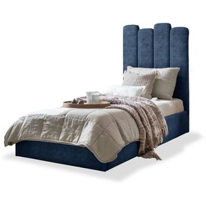 Miuform Polsterbett mit Bettkasten Dreamy Aurora ¦ blau ¦ Maße (cm): B: 97 H: 132