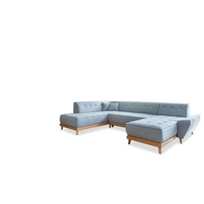 Miuform Wohnlandschaft mit Schlaffunktion Dazzling Daisy - blau - Materialmix - 330 cm - 77 cm | Möbel Kraft