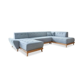 Miuform Wohnlandschaft mit Schlaffunktion Dazzling Daisy - blau - Materialmix - 330 cm - 77 cm | Möbel Kraft