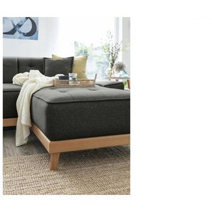 Miuform Wohnlandschaft mit Schlaffunktion Dazzling Daisy ¦ schwarz ¦ Maße (cm): B: 330 H: 77