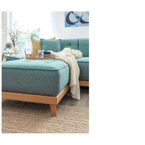Miuform Wohnlandschaft mit Schlaffunktion Dazzling Daisy ¦ türkis/petrol ¦ Maße (cm): B: 330 H: 77